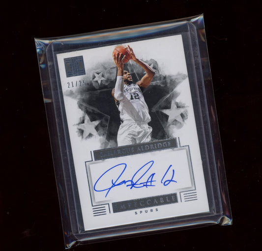 LaMarcus Aldridge 2019-20 Impeccable Impeccable Stars Signatures #/25
