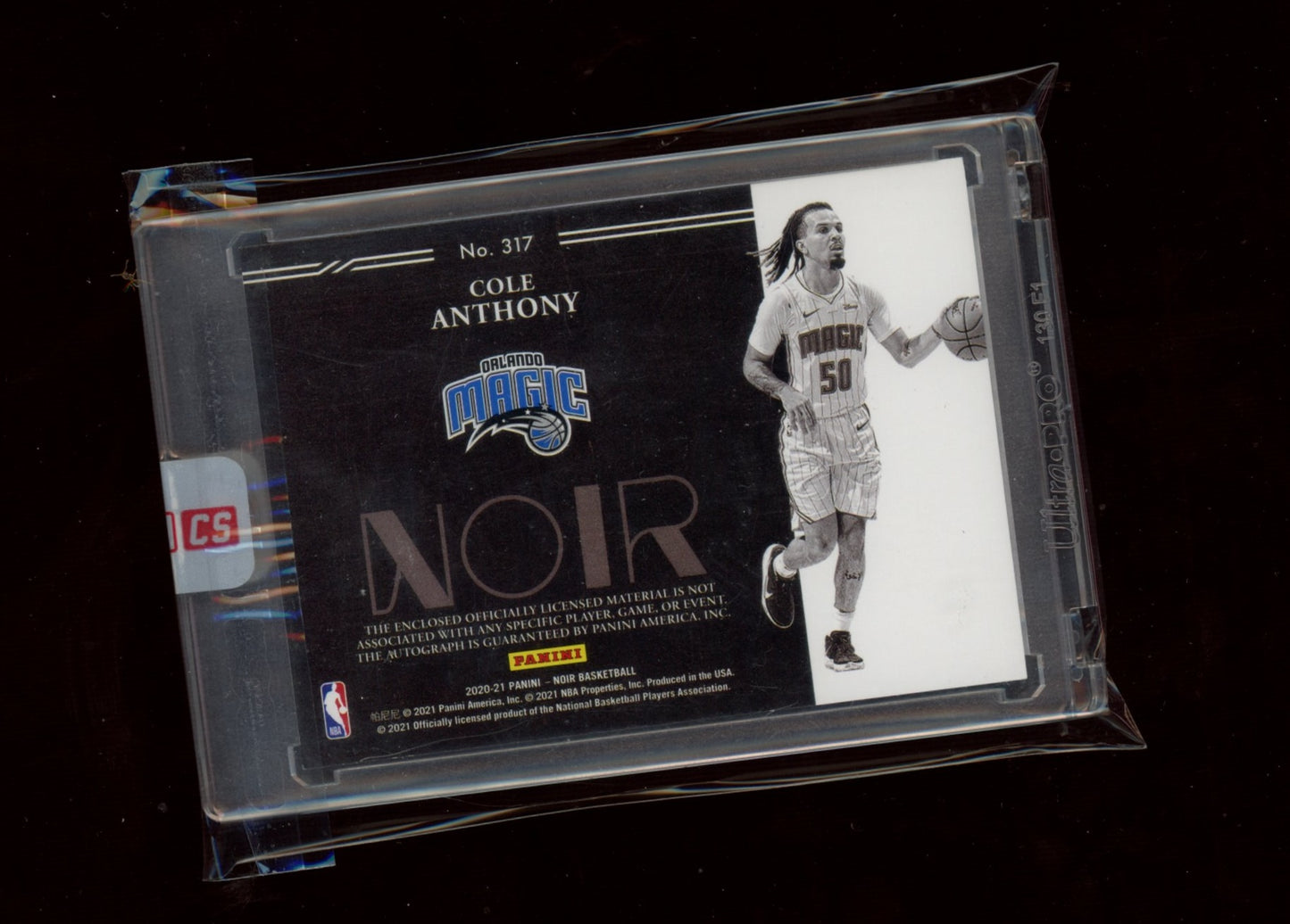 2020-21 Panini Noir #317 Cole Anthony #/99