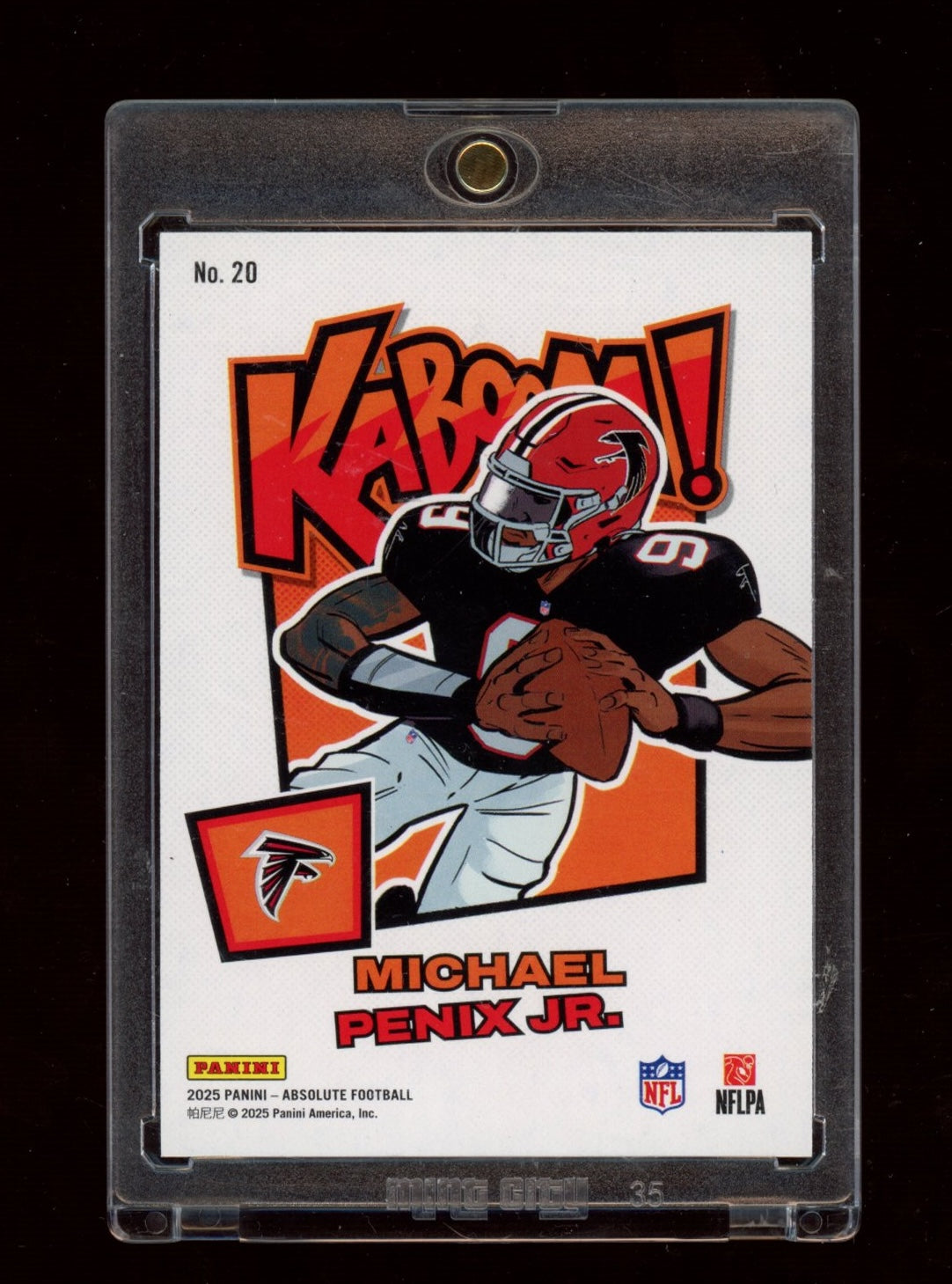 2025 Panini Absolute #20 Michael Penix Jr. Kaboom! Horizontal