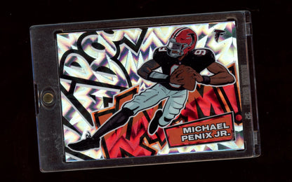 2025 Panini Absolute #20 Michael Penix Jr. Kaboom! Horizontal
