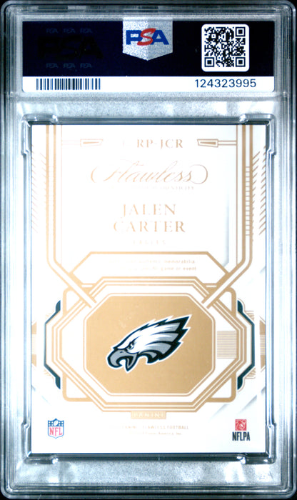 2023 Panini Flawless Rookie Patches #RPJCR Jalen Carter PSA 9