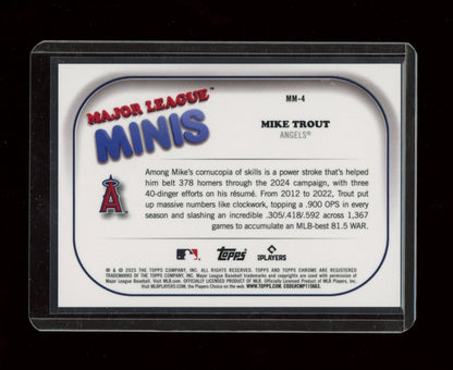 2025 Topps Chrome Update #MM-4 Mike Trout Major League Minis