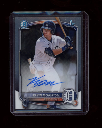 2025 Bowman #CPA-KM Kevin McGonigle Chrome Prospect Autographs