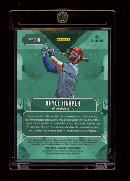 2022 Panini Diamond Kings #D18 Bryce Harper Downtown
