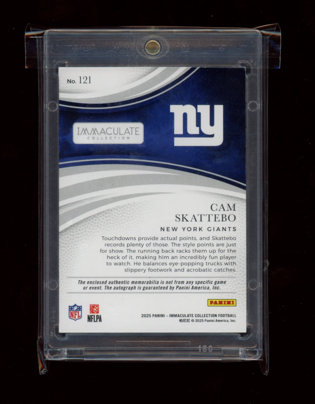 2025 Panini Immaculate Collection #121 Cam Skattebo #/99