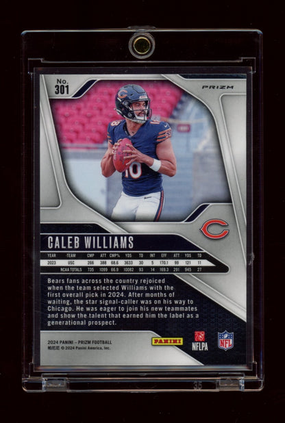 2024 Panini Prizm #301 Caleb Williams Black and White Checker