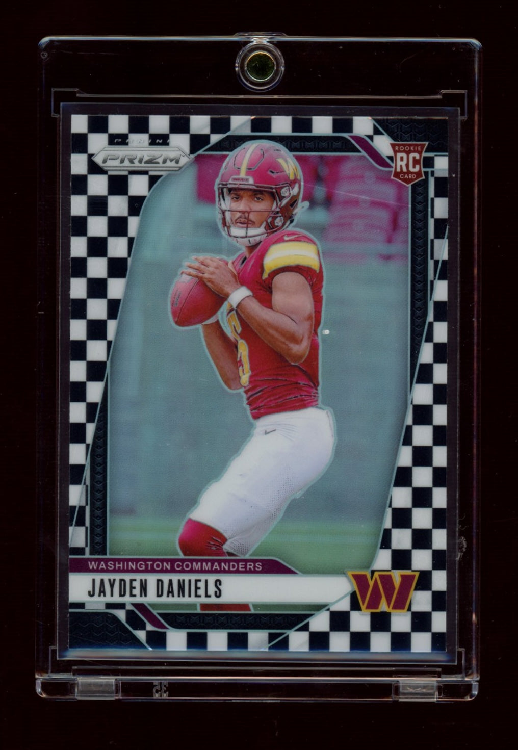 2024 Panini Prizm #347 Jayden Daniels Black and White Checker
