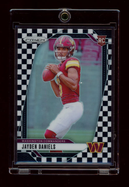 2024 Panini Prizm #347 Jayden Daniels Black and White Checker