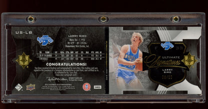 2013-14 SP Authentic #US-LB Larry Bird Ultimate Signatures Booklets #/10