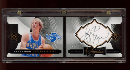 2013-14 SP Authentic #US-LB Larry Bird Ultimate Signatures Booklets #/10