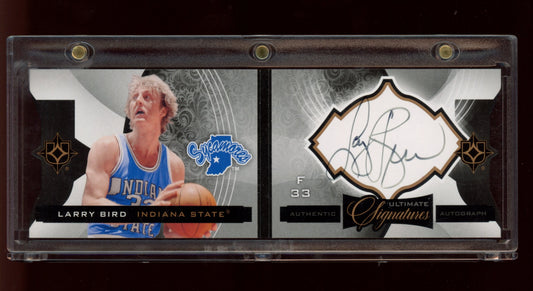 2013-14 SP Authentic #US-LB Larry Bird Ultimate Signatures Booklets #/10