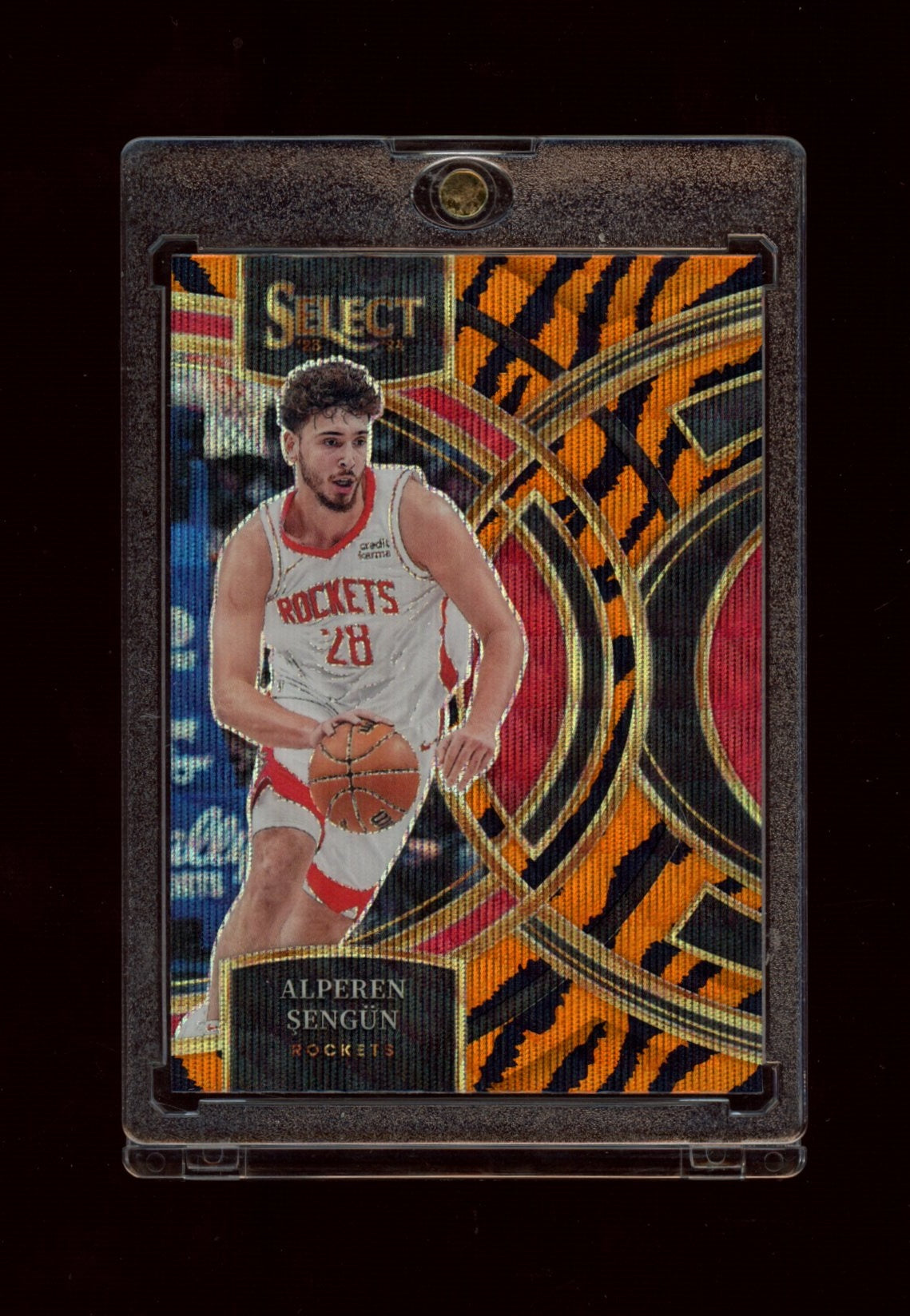 2023-24 Panini Select #188 Alperen Sengun Tiger Prizms