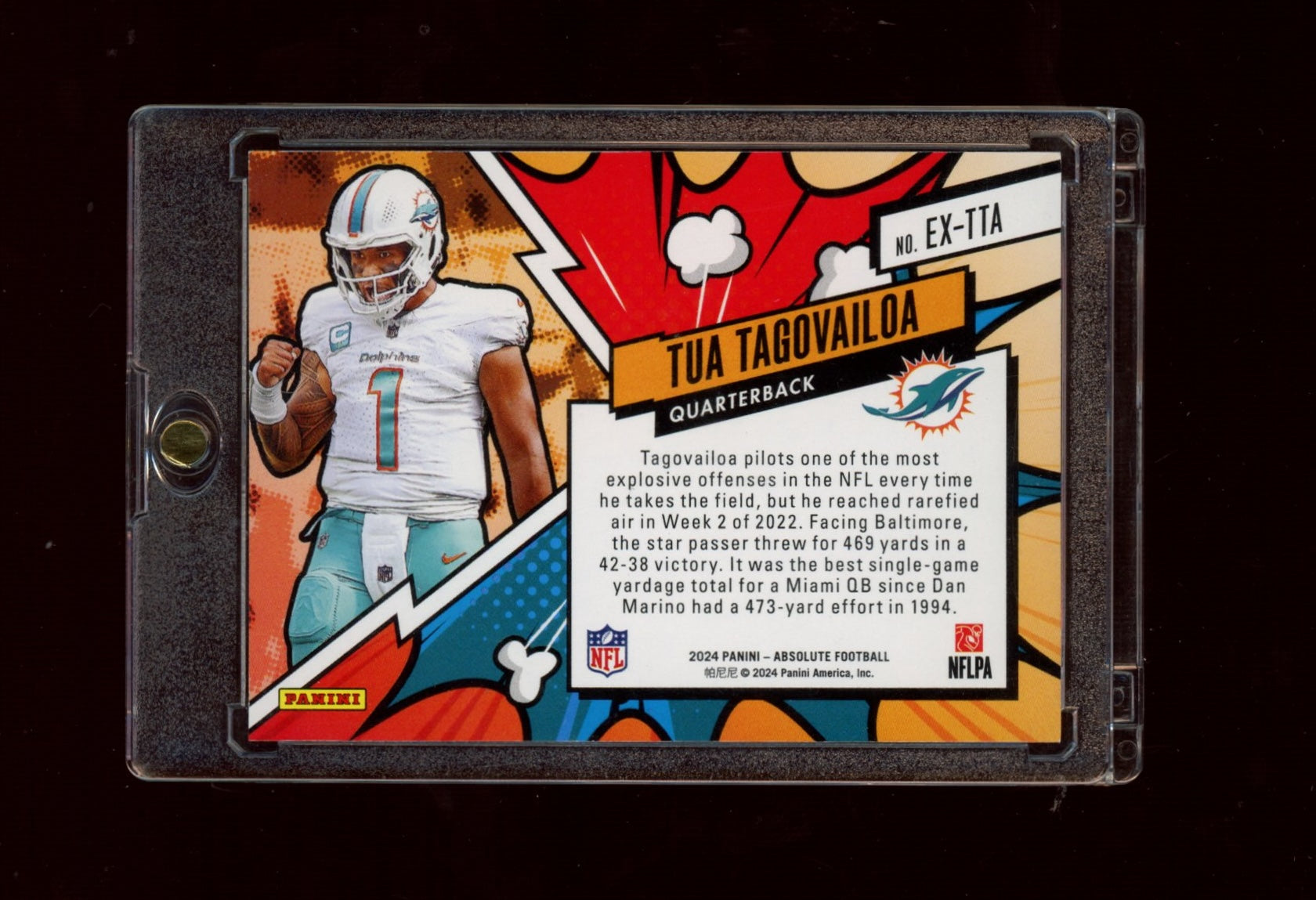 2024 Panini Absolute #EX-TTA Tua Tagovailoa Explosive
