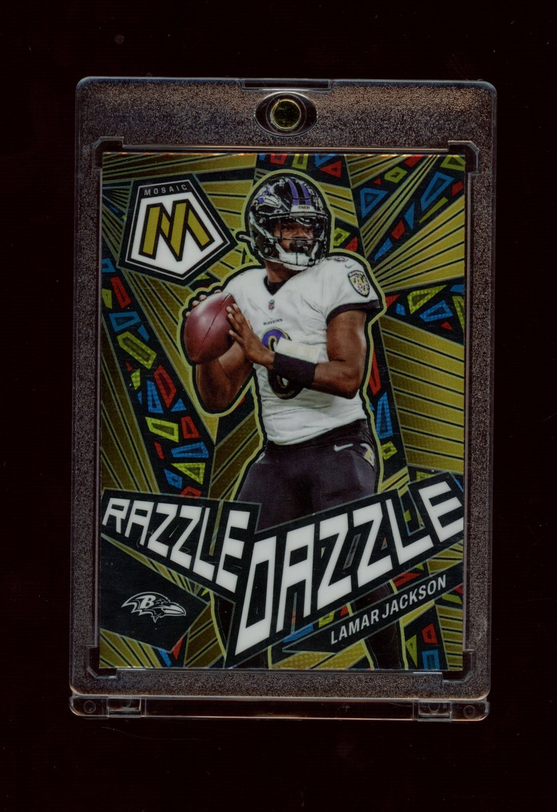 2023 Panini Mosaic #RD-4 Lamar Jackson Razzle Dazzle