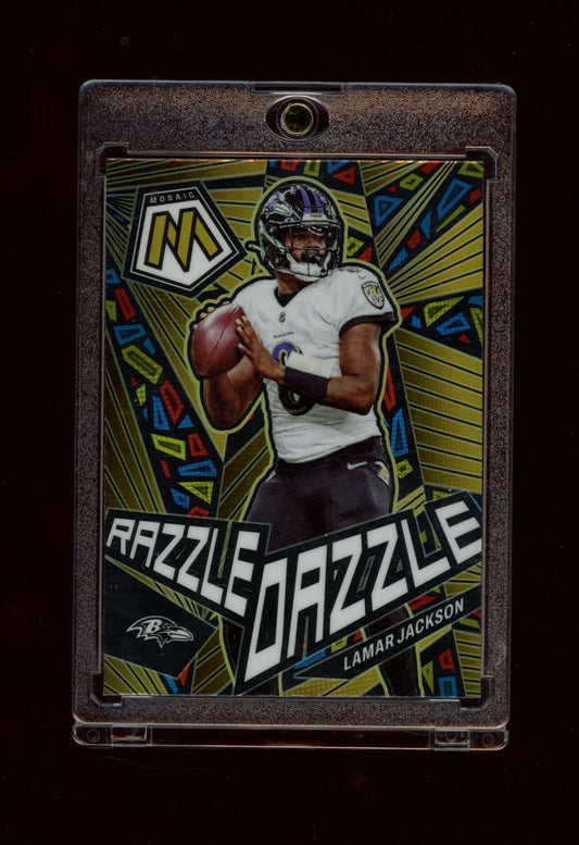 2023 Panini Mosaic #RD-4 Lamar Jackson Razzle Dazzle