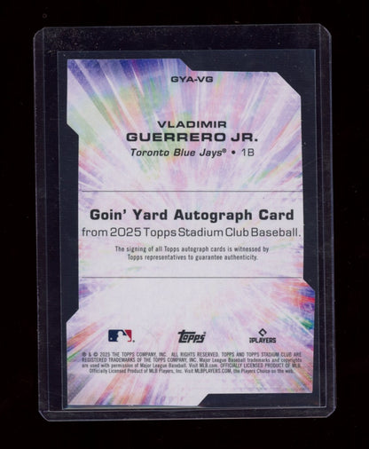2025 Stadium Club #GYA-VG Vladimir Guerrero Jr. Goin' Yard Autographs