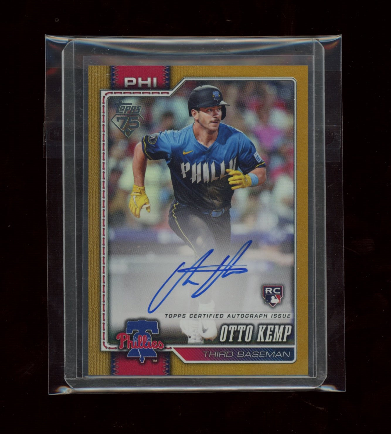 2026 Topps #187 Otto Kemp Flagship Real One Autographs Gold Foil #/50