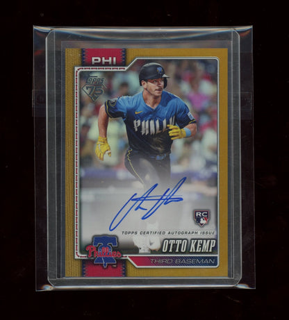 2026 Topps #187 Otto Kemp Flagship Real One Autographs Gold Foil #/50
