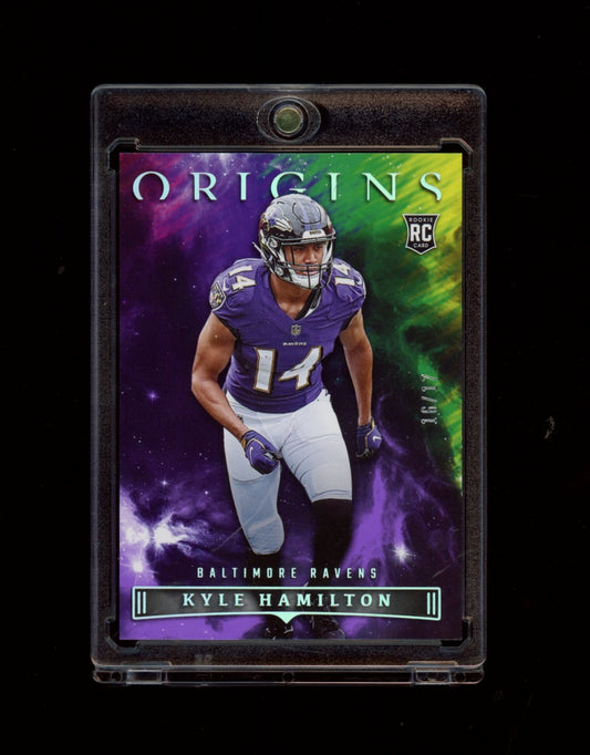 2022 Panini Origins #140 Kyle Hamilton Purple #/17