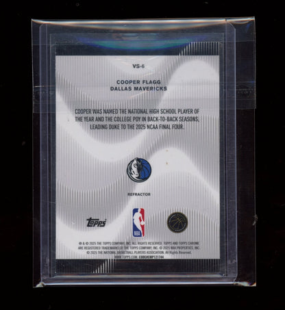 2025-26 Topps Chrome #VS-6 Cooper Flagg Voices Refractor