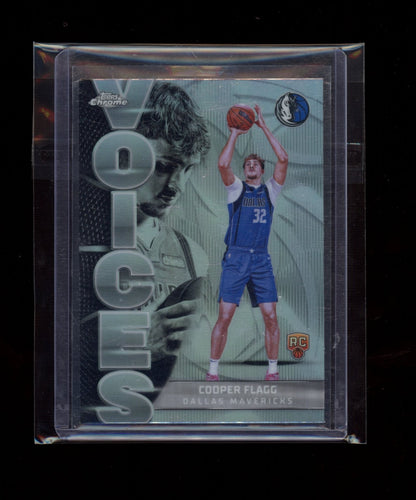 2025-26 Topps Chrome #VS-6 Cooper Flagg Voices Refractor