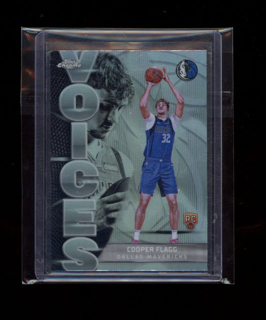 2025-26 Topps Chrome #VS-6 Cooper Flagg Voices Refractor