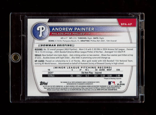 2025 Bowman #BPA-AP Andrew Painter Prospect Autographs