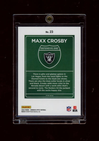 2024 Donruss Optic #23 Maxx Crosby Downtown!