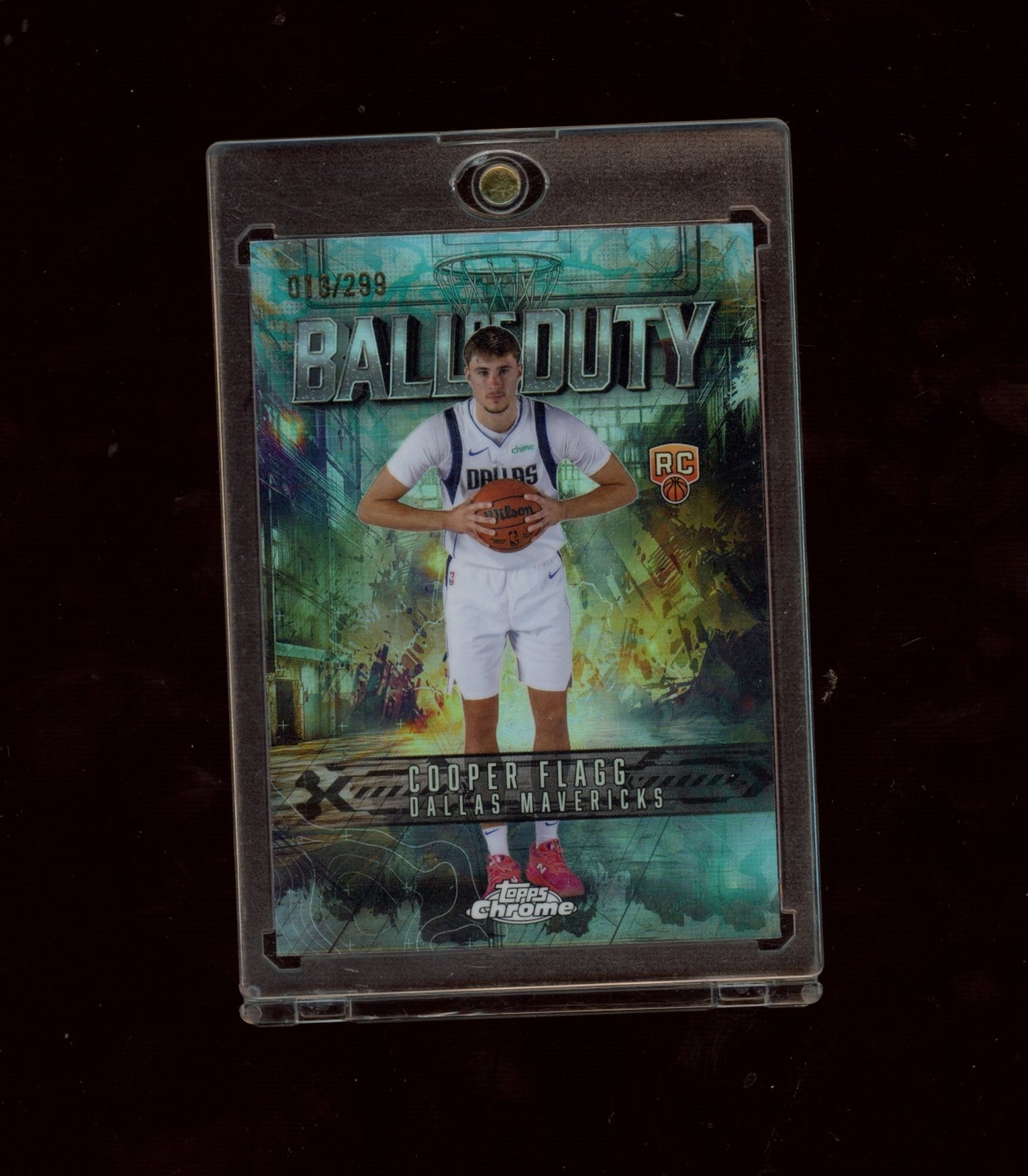 2025-26 Topps Chrome #BD-21 Cooper Flagg Ball of Duty Teal Refractor #/299