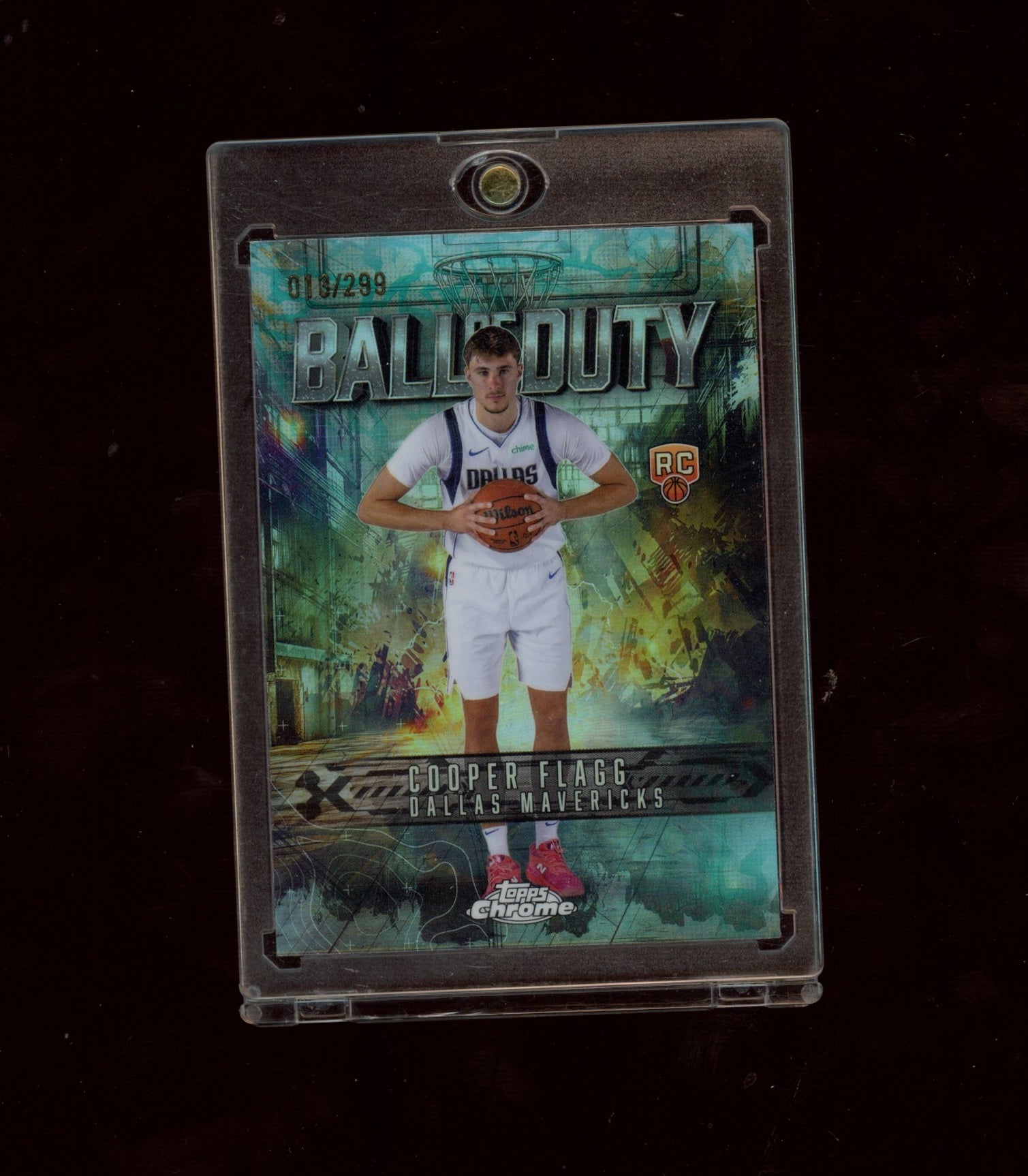 2025-26 Topps Chrome #BD-21 Cooper Flagg Ball of Duty Teal Refractor #/299