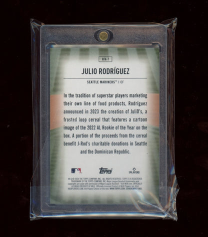 2024 Topps #HFA-7 Julio Rodríguez Home Field Advantage