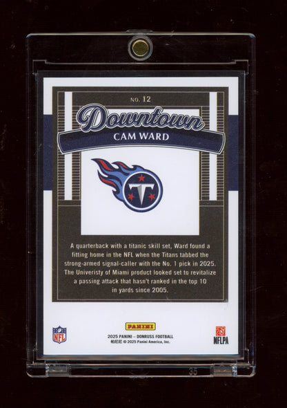 2025 Donruss #12 Cam Ward Downtown!
