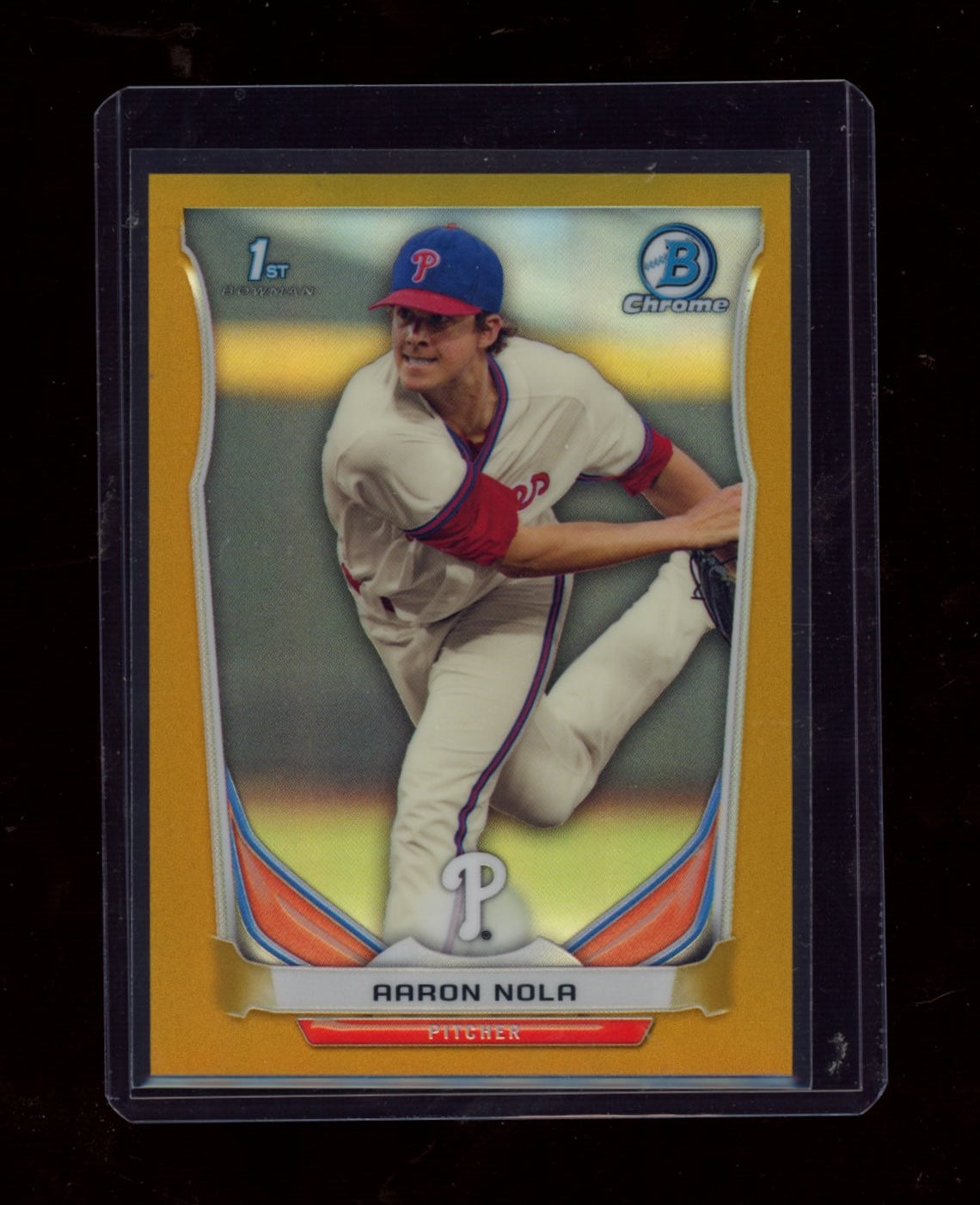 2014 Bowman Draft #CDP4 Aaron Nola Chrome Gold Refractors #/50