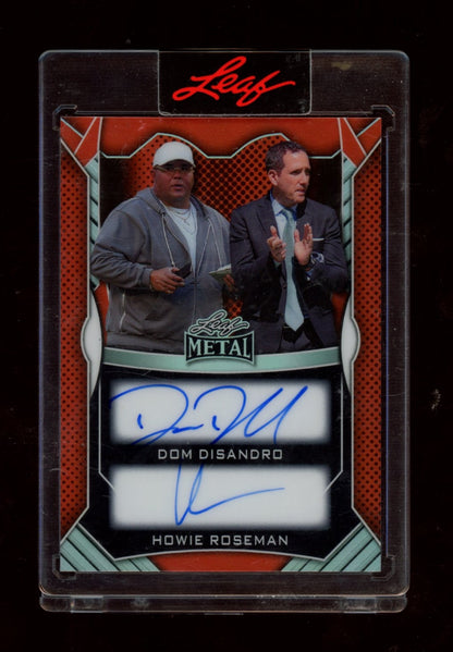 2025 Leaf - Metal Dual Autos Prismatic Orange #DA-3 Big Dom / Howie #/30