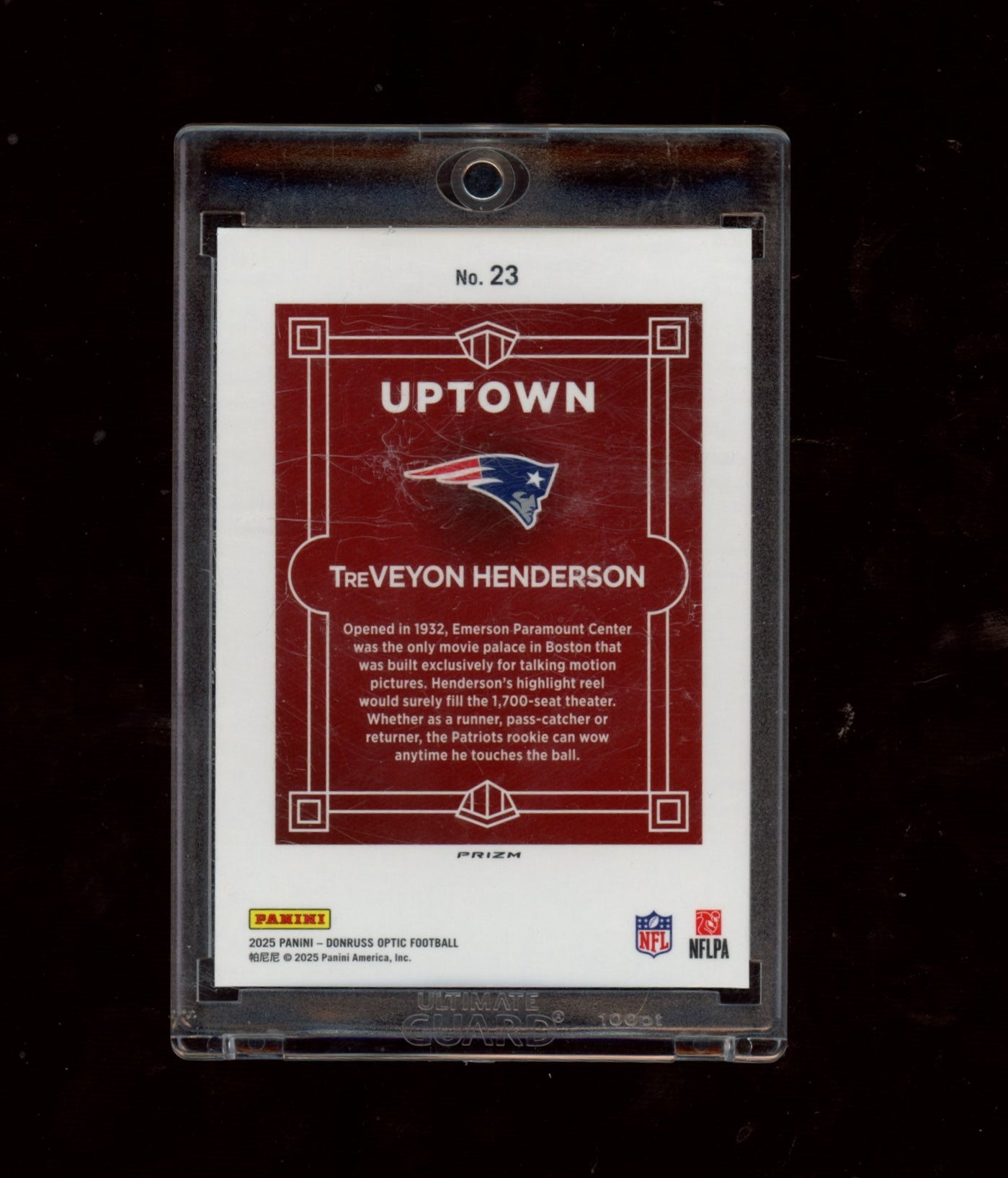 2025 Donruss Optic #23 TreVeyon Henderson Uptown