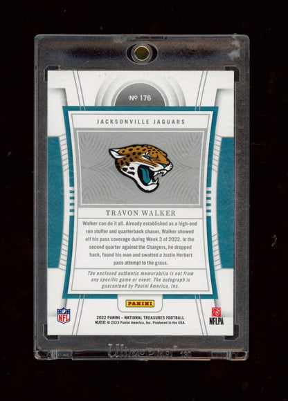 2023 Panini National Treasures #176 Travon Walker RPA Black #/5