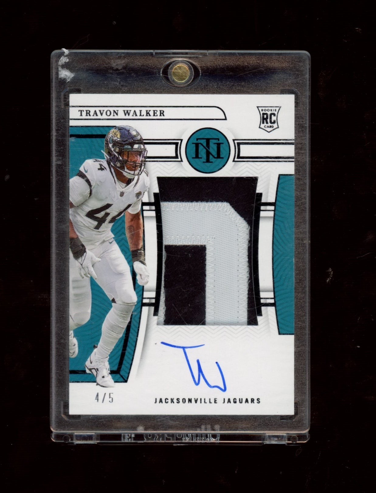 2023 Panini National Treasures #176 Travon Walker RPA Black #/5
