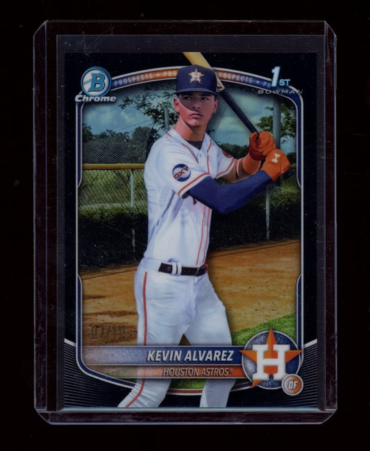 2025 Bowman Chrome #BCP-227 Kevin Alvarez Prospects Black #/10