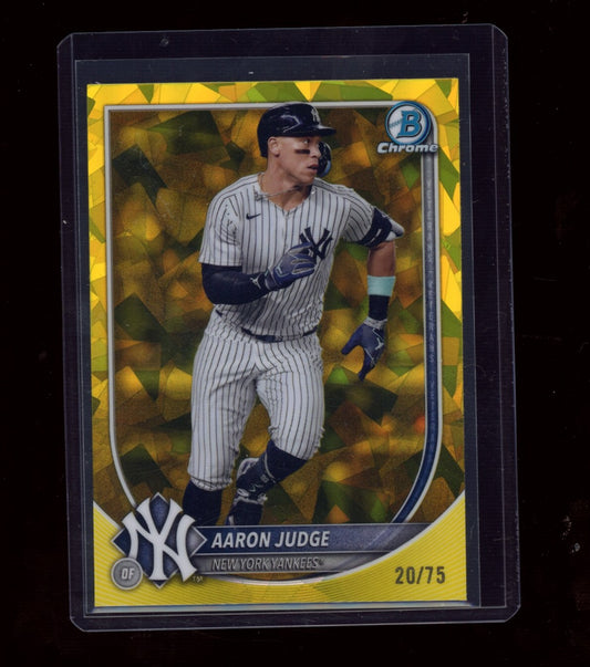 2025 Bowman Chrome Sapphire Edition #99 Aaron Judge Yellow Sapphire #/75
