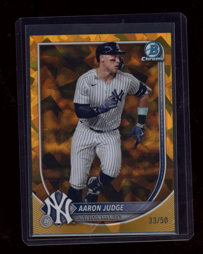 2025 Bowman Chrome Sapphire Edition #99 Aaron Judge Gold Sapphire #/50