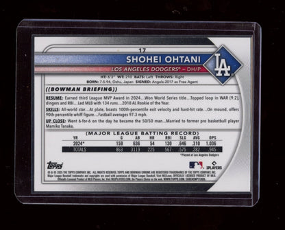 2025 Bowman Chrome #17 Shohei Ohtani Fuchsia #/299