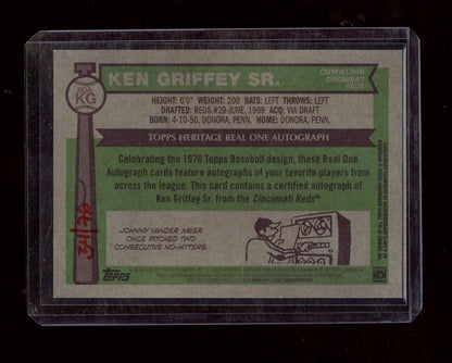 2025 Topps Heritage #ROA-KG Ken Griffey Red Ink Auto #/76