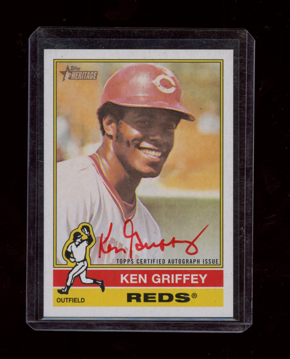2025 Topps Heritage #ROA-KG Ken Griffey Red Ink Auto #/76