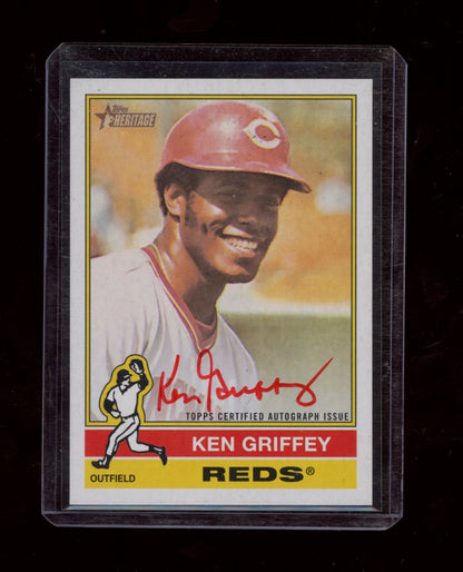 2025 Topps Heritage #ROA-KG Ken Griffey Red Ink Auto #/76