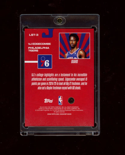 2025-26 Topps #BB-3 VJ Edgecombe Limited Stock Legends Flash Drop #/50