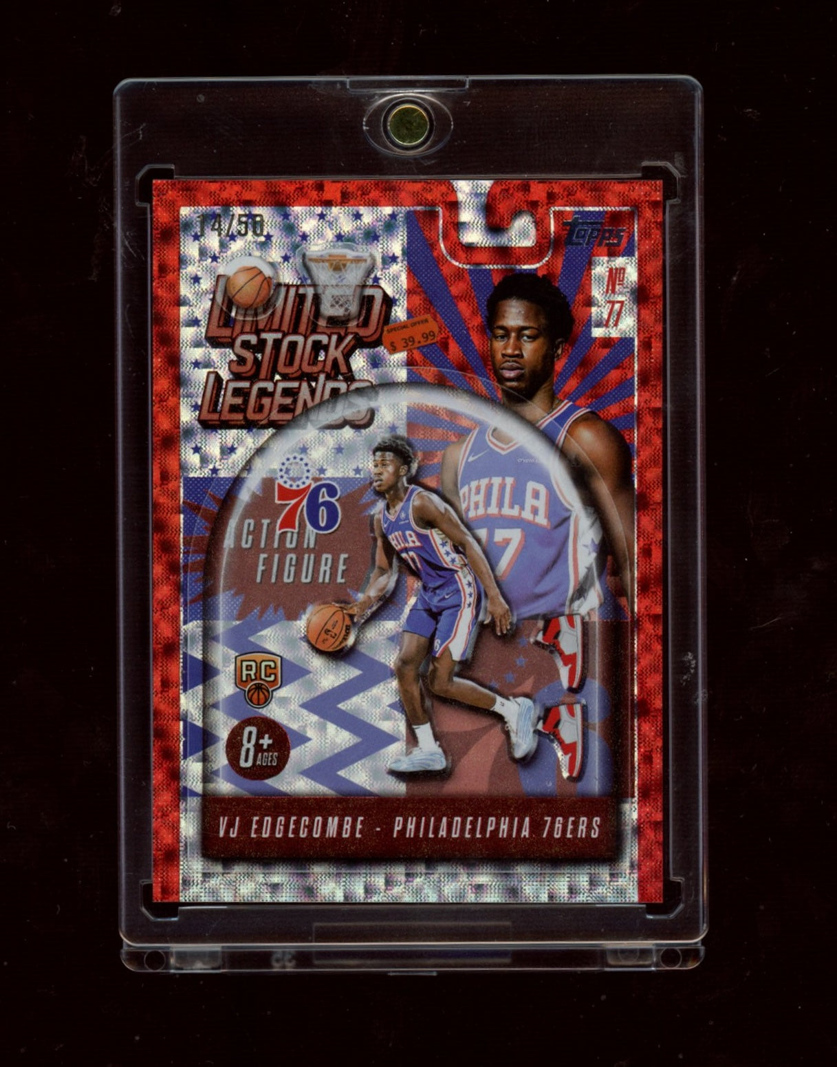 2025-26 Topps #BB-3 VJ Edgecombe Limited Stock Legends Flash Drop #/50
