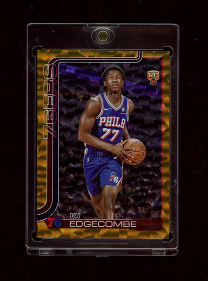 2025-26 Topps #203 VJ Edgecombe Diamante Gold #/50