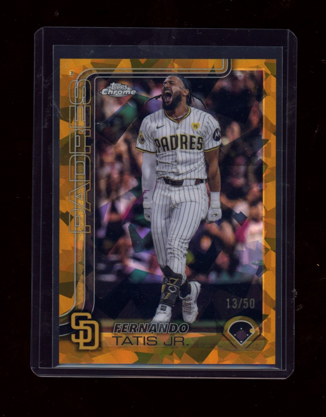 2025 Bowman Chrome Sapphire Edition #8 Fernando Tatis Jr. Gold Sapphire #/50