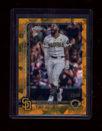 2025 Bowman Chrome Sapphire Edition #8 Fernando Tatis Jr. Gold Sapphire #/50
