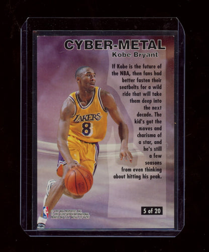 1996-97 Metal #5 Kobe Bryant Cyber-Metal